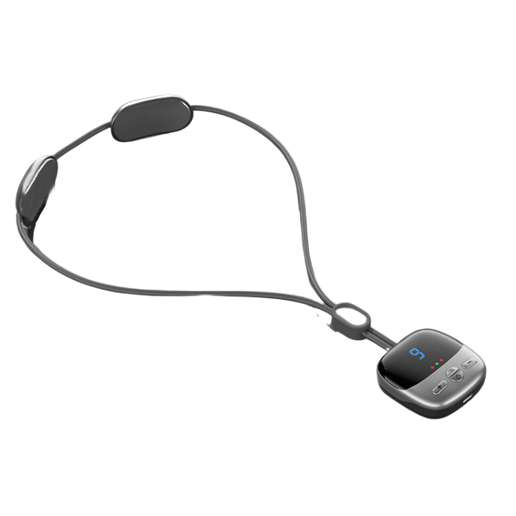 Graphite cordless neck relaxer with pendant controls